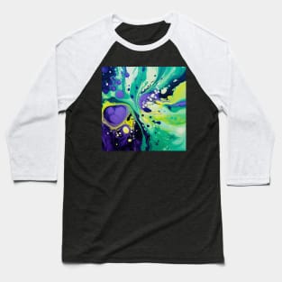 Vibrant Euphoria: A Symphony of Abstract Colors Baseball T-Shirt